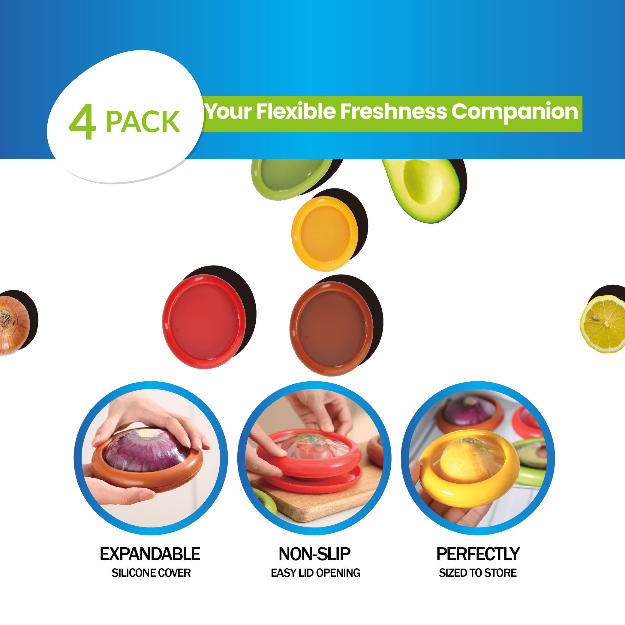 White Magic Flexi Food Keeper Set of 4