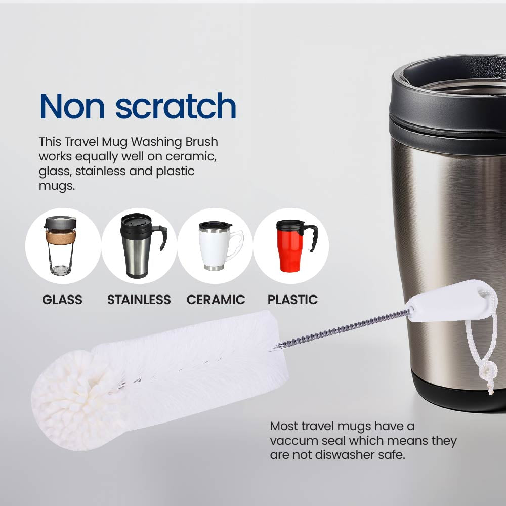 Foam Tipped Travel Mug Washing Brush