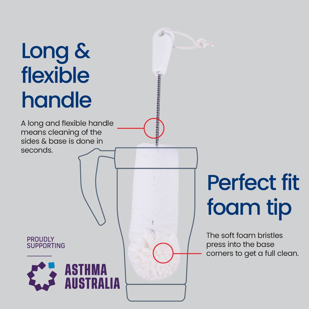 Foam Tipped Travel Mug Washing Brush