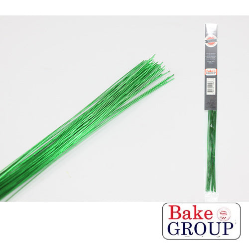 Bake Group Flower Wire 24 Gauge Dark Green Metallic