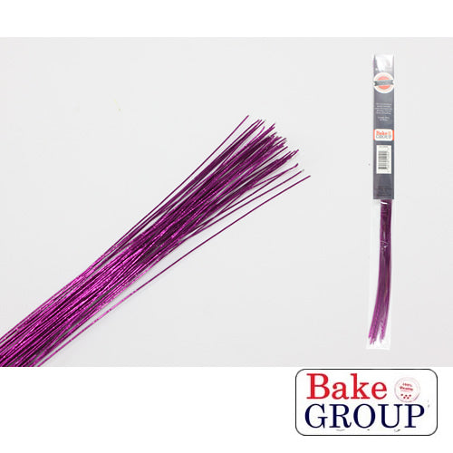 Bake Group Flower Wire 24 Gauge Metallic Purple