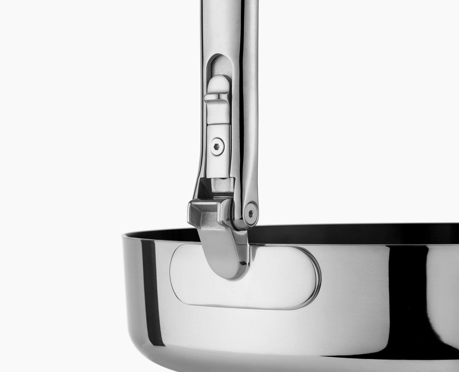 Joseph Joseph Space Steel 2-Piece Non-Stick Stainless-Steel Frying Pan  Set With Folding Handles