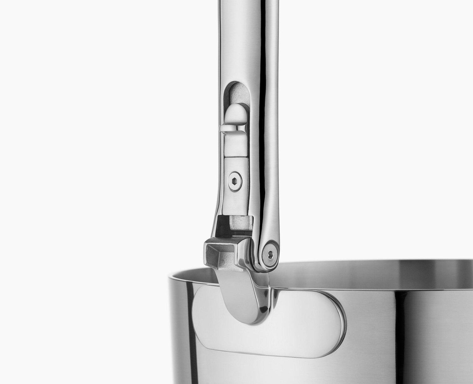 Joseph Joseph Space Steel 3-Piece Stainless-Steel Saucepan Set With  Folding Handles