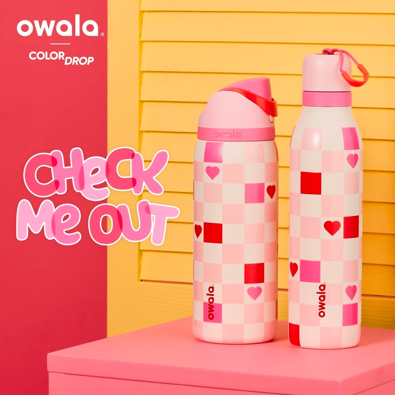 Owala FreeSip Twist Bottle 24oz - Check Me Out (Limited Edition)