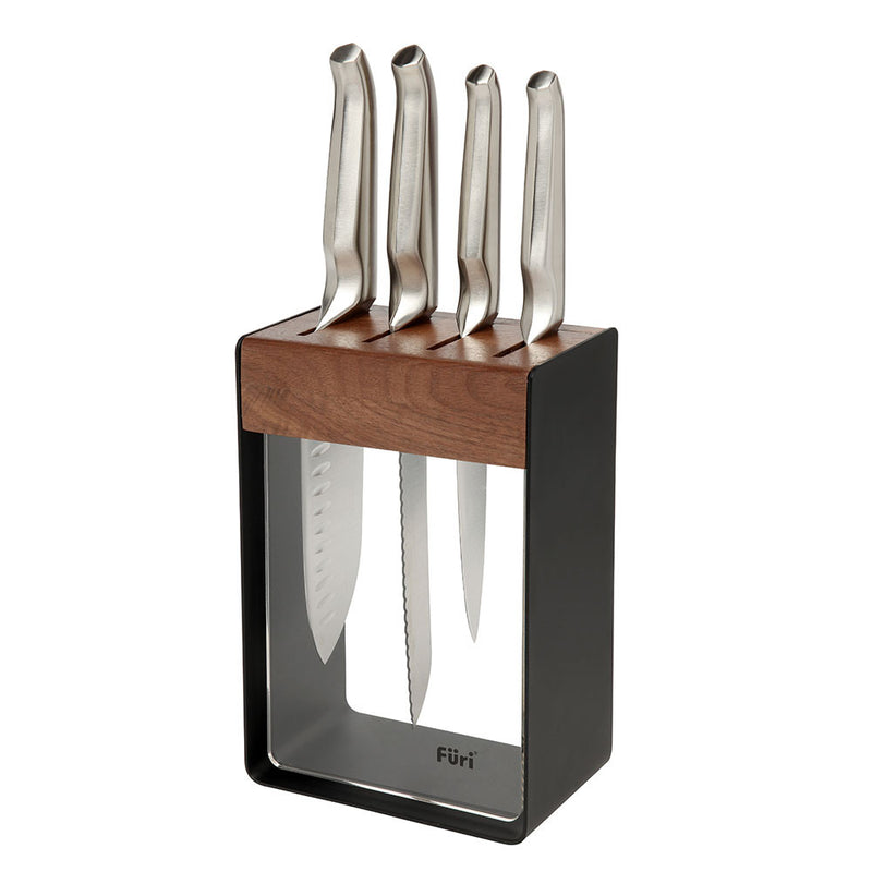 Furi Pro Limited Edition Black 5 Piece Knife Block Set