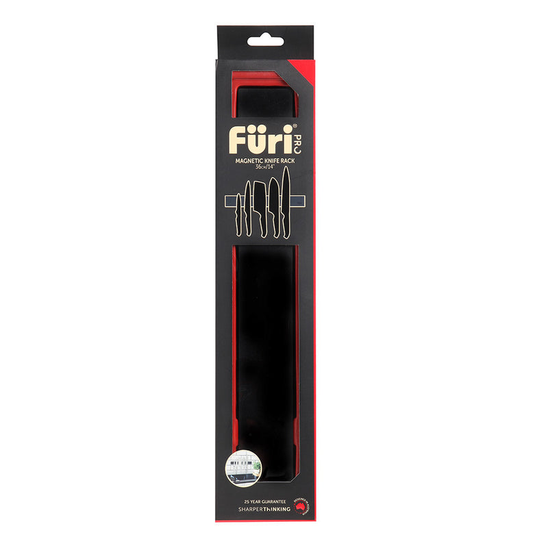 Furi Pro 36cm Black Magnetic Wall Rack