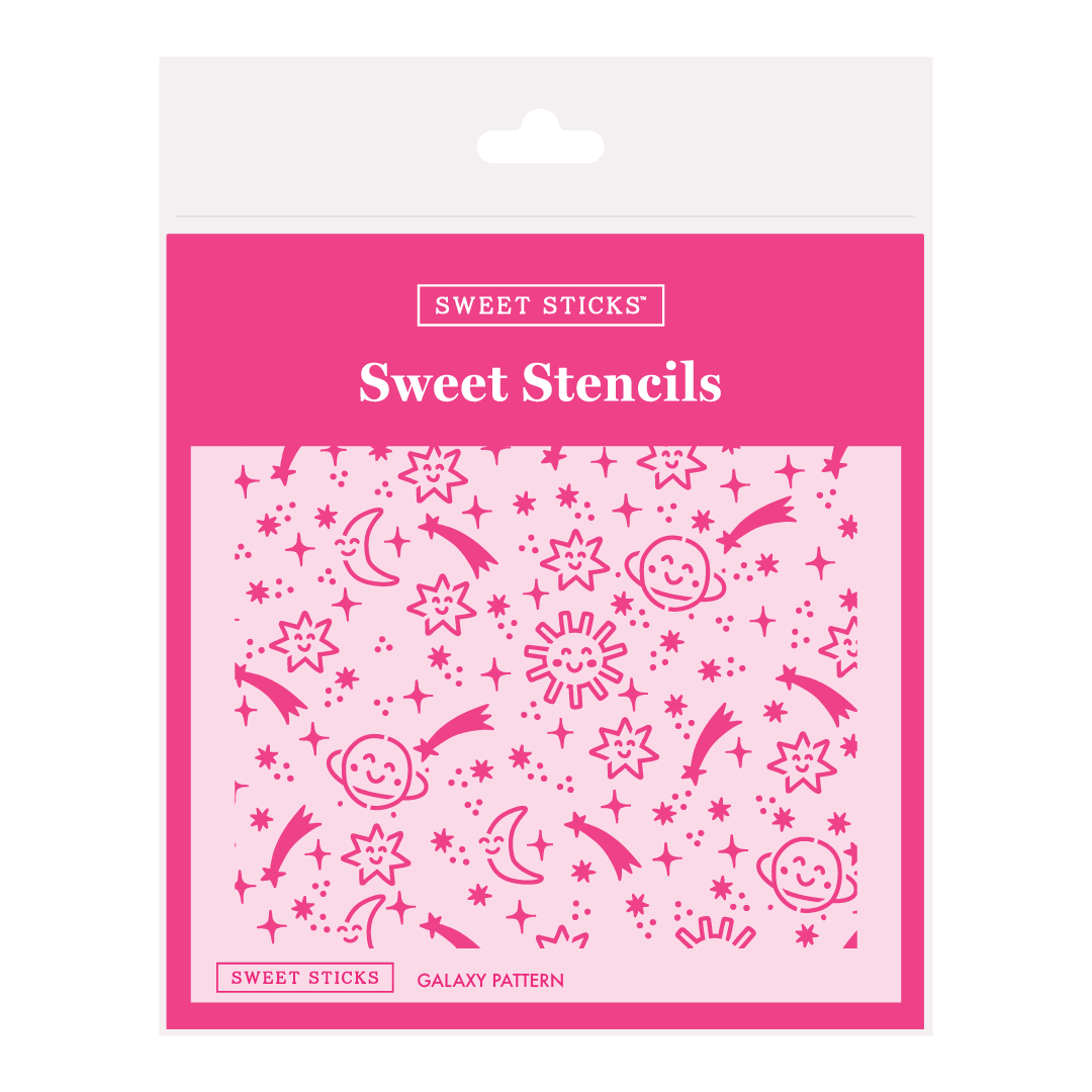SWEET STICKS Sweet Stencils Assortment Range - Galaxy Pattern