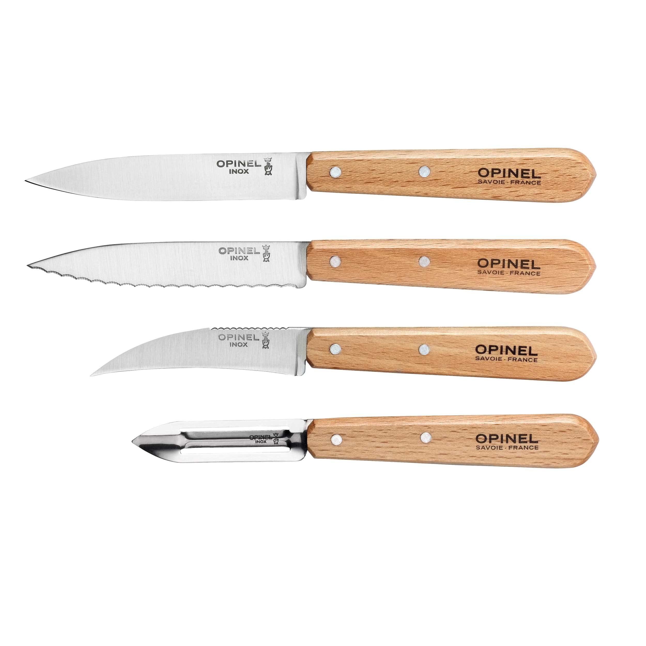 Opinel Les Essentiels Kitchen Utility 4 Piece Set Fifties
