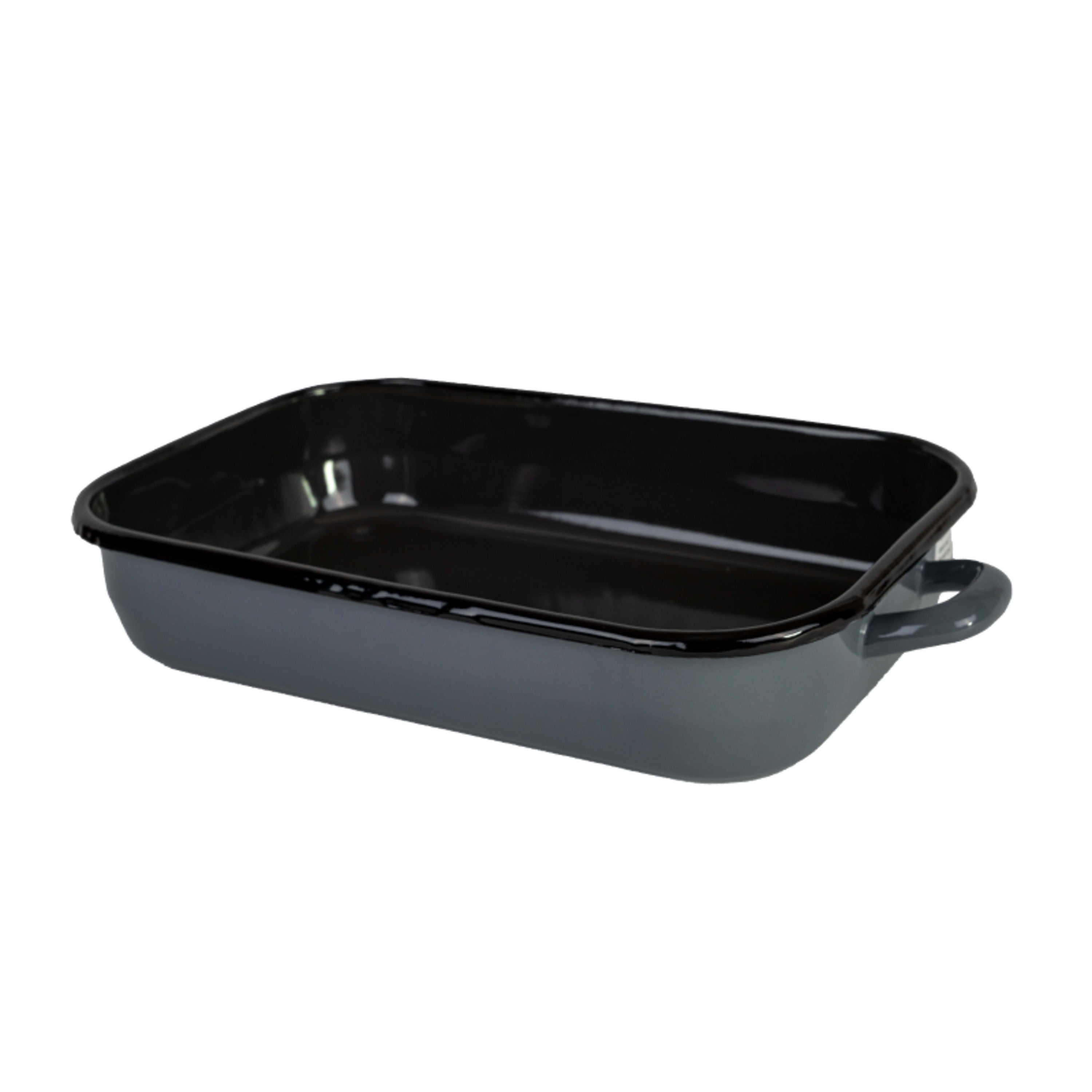 Urban Style Enamelware Induction Baking Dish 32x20.5x6.5cm 3.4L - Grey