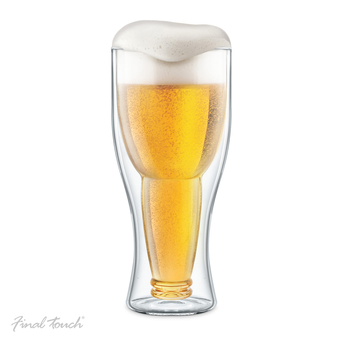 Bottoms Up Beer Glass