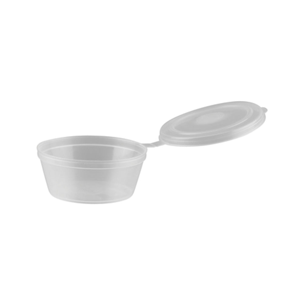 Longfine PP Sauce Container with Hinged Lid