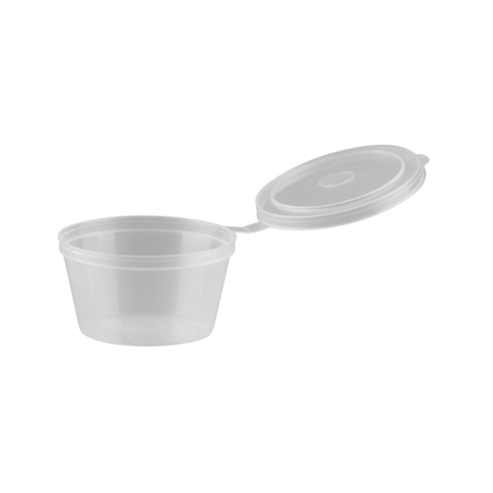 Longfine PP Sauce Container with Hinged Lid