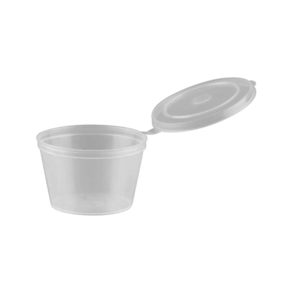 Longfine PP Sauce Container with Hinged Lid
