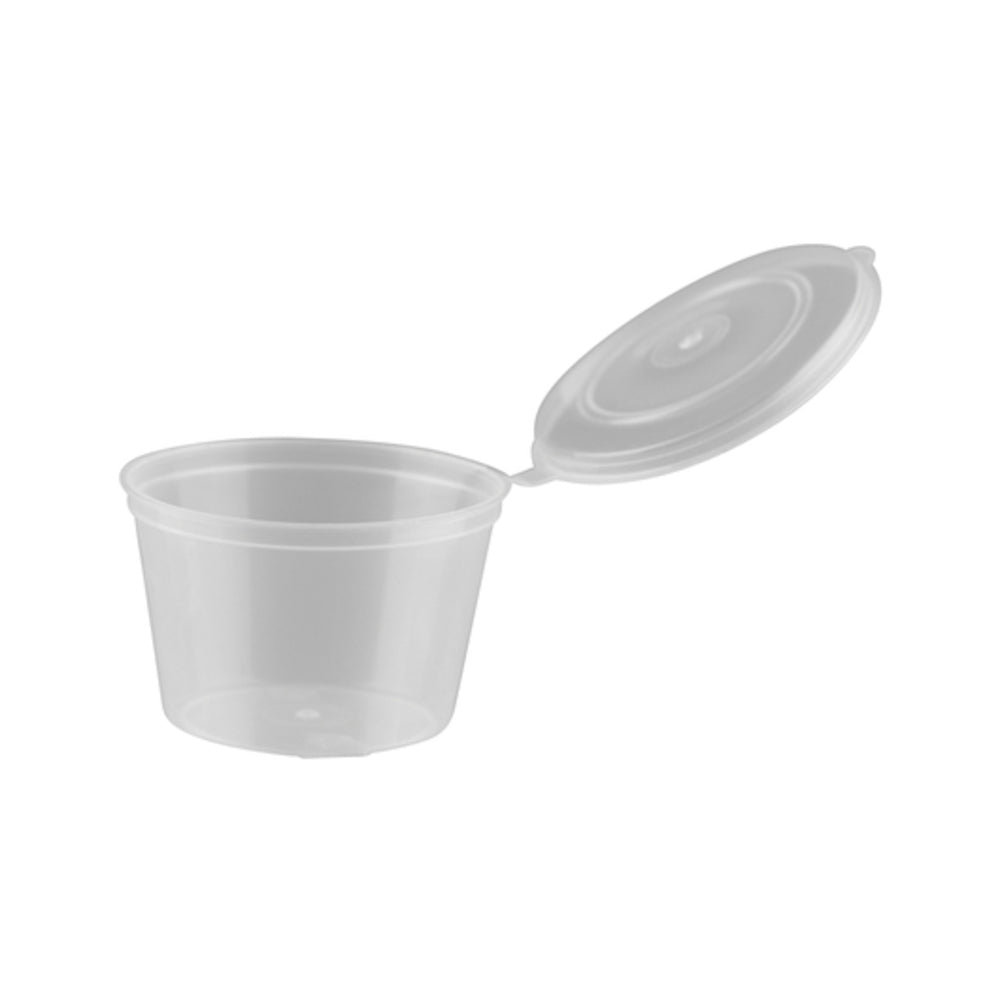 Longfine PP Sauce Container with Hinged Lid