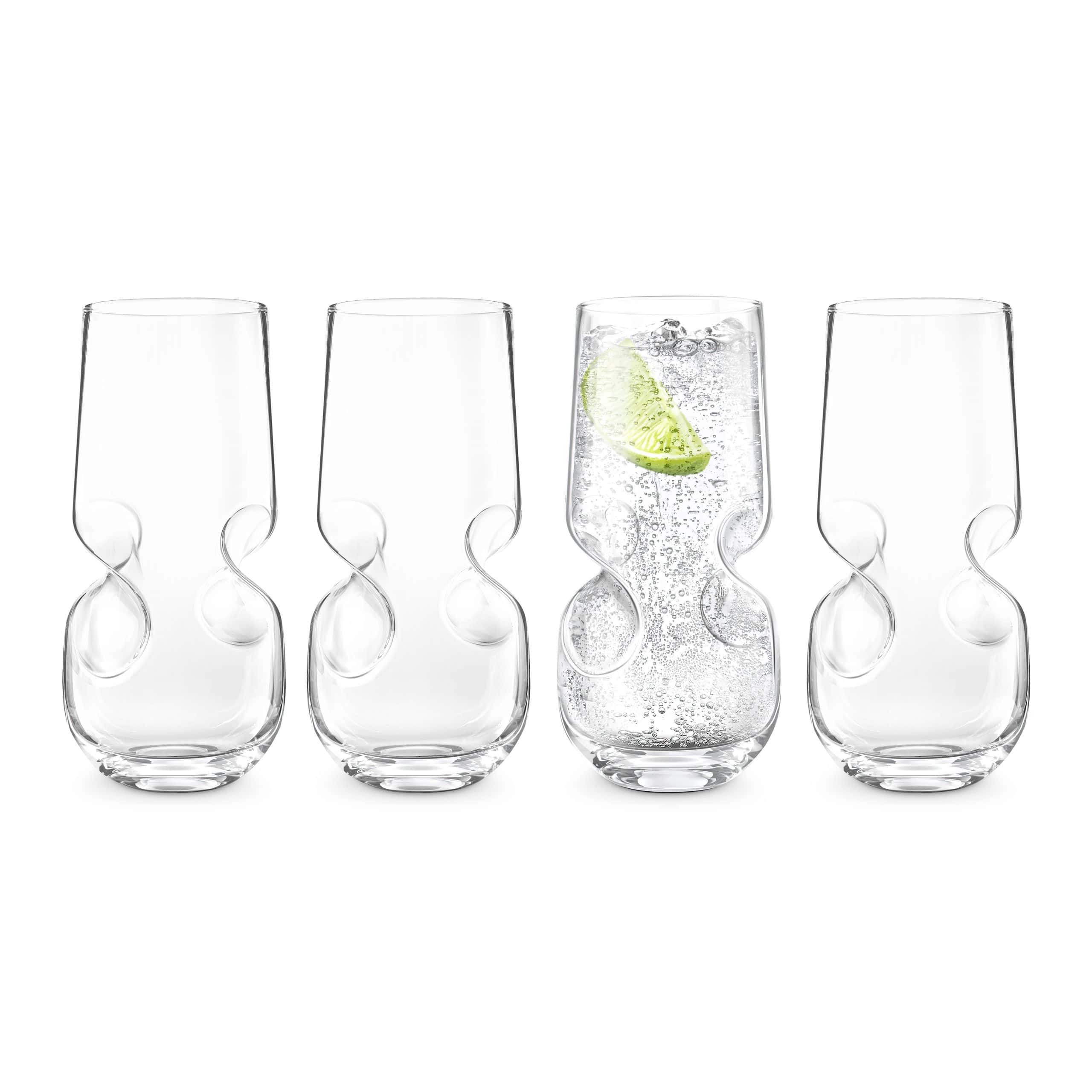 Final Touch Bubbles Seltzer Glass – Set Of 4