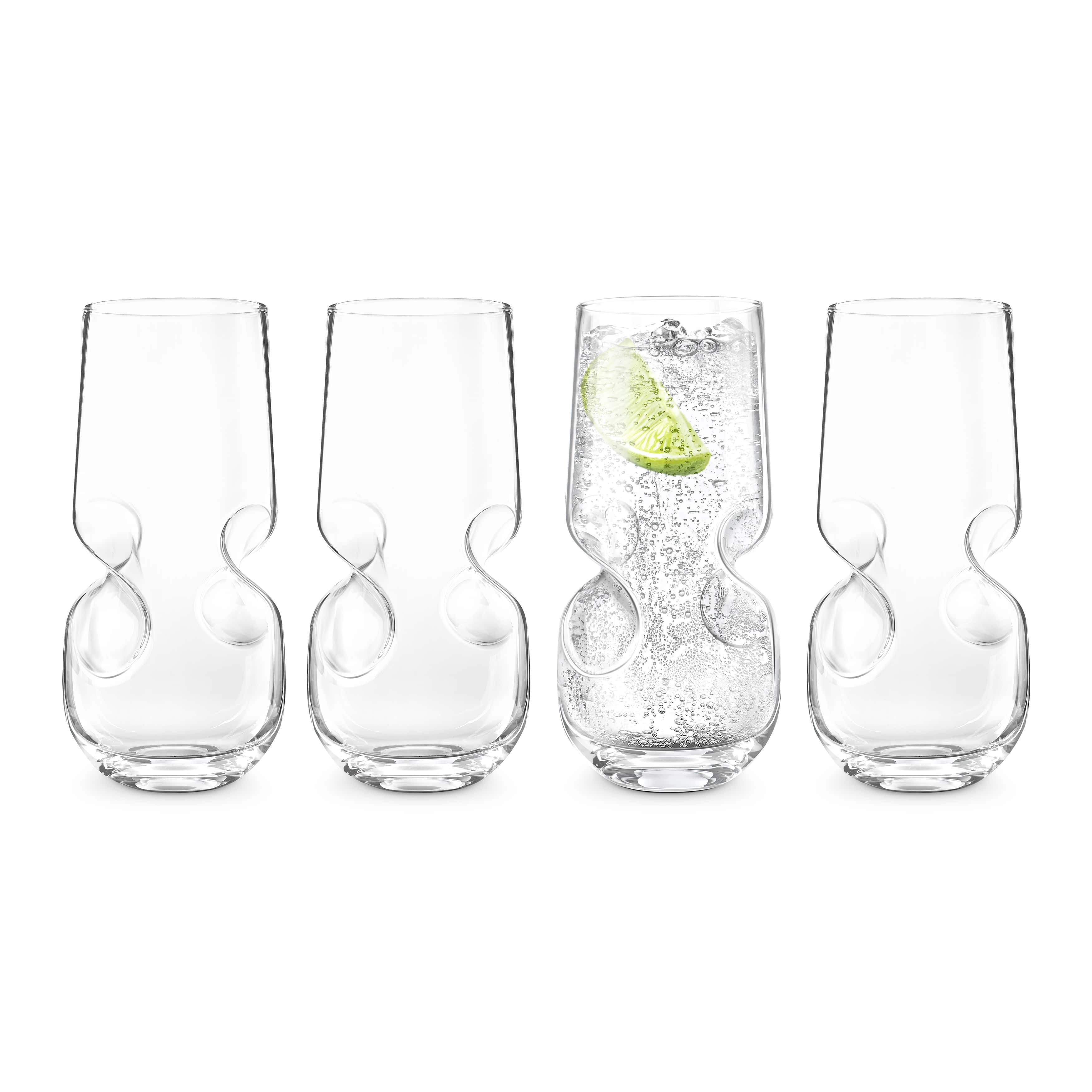 Final Touch Bubbles Seltzer Glass – Set Of 4