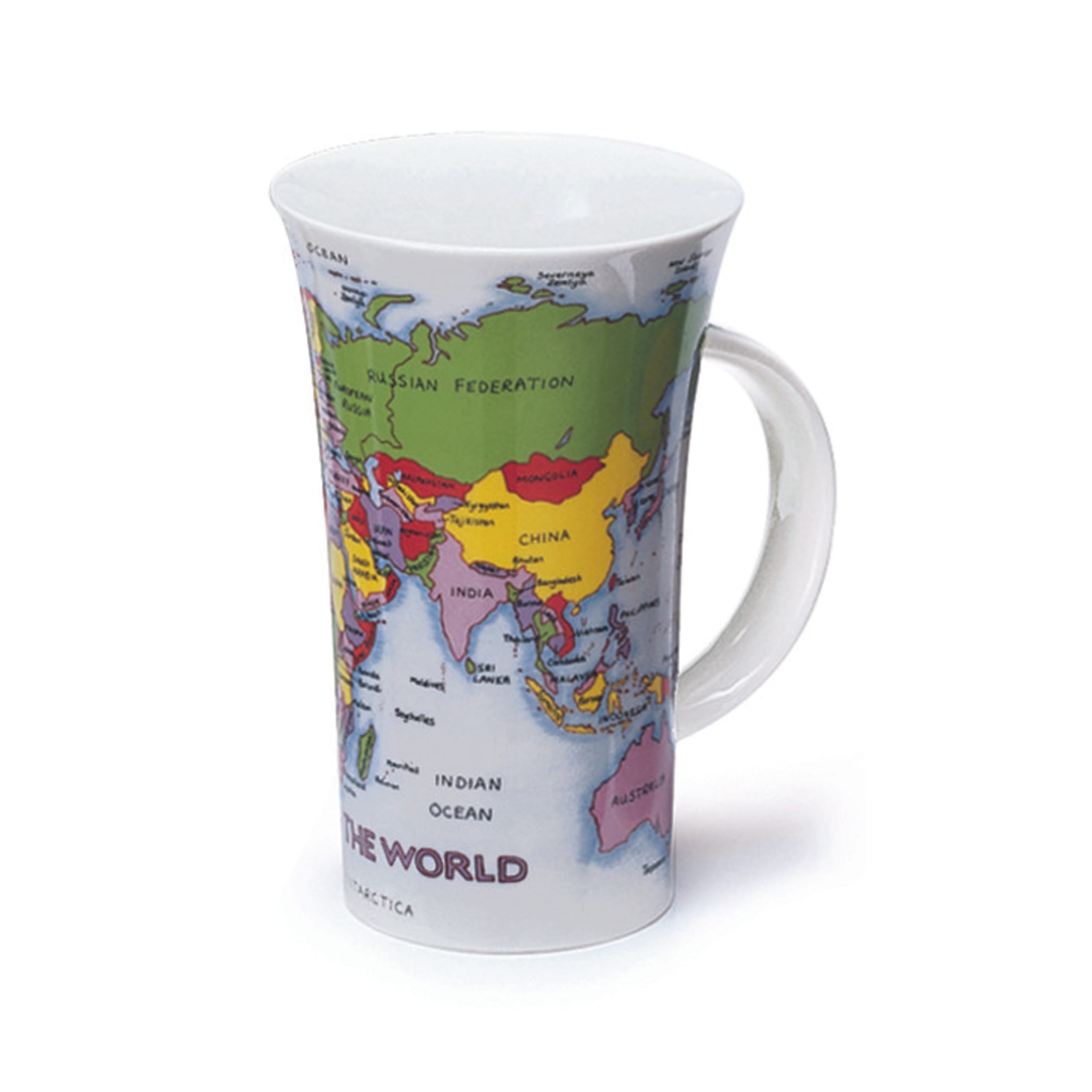 Dunoon Glencoe Map of the World Mug 500ml