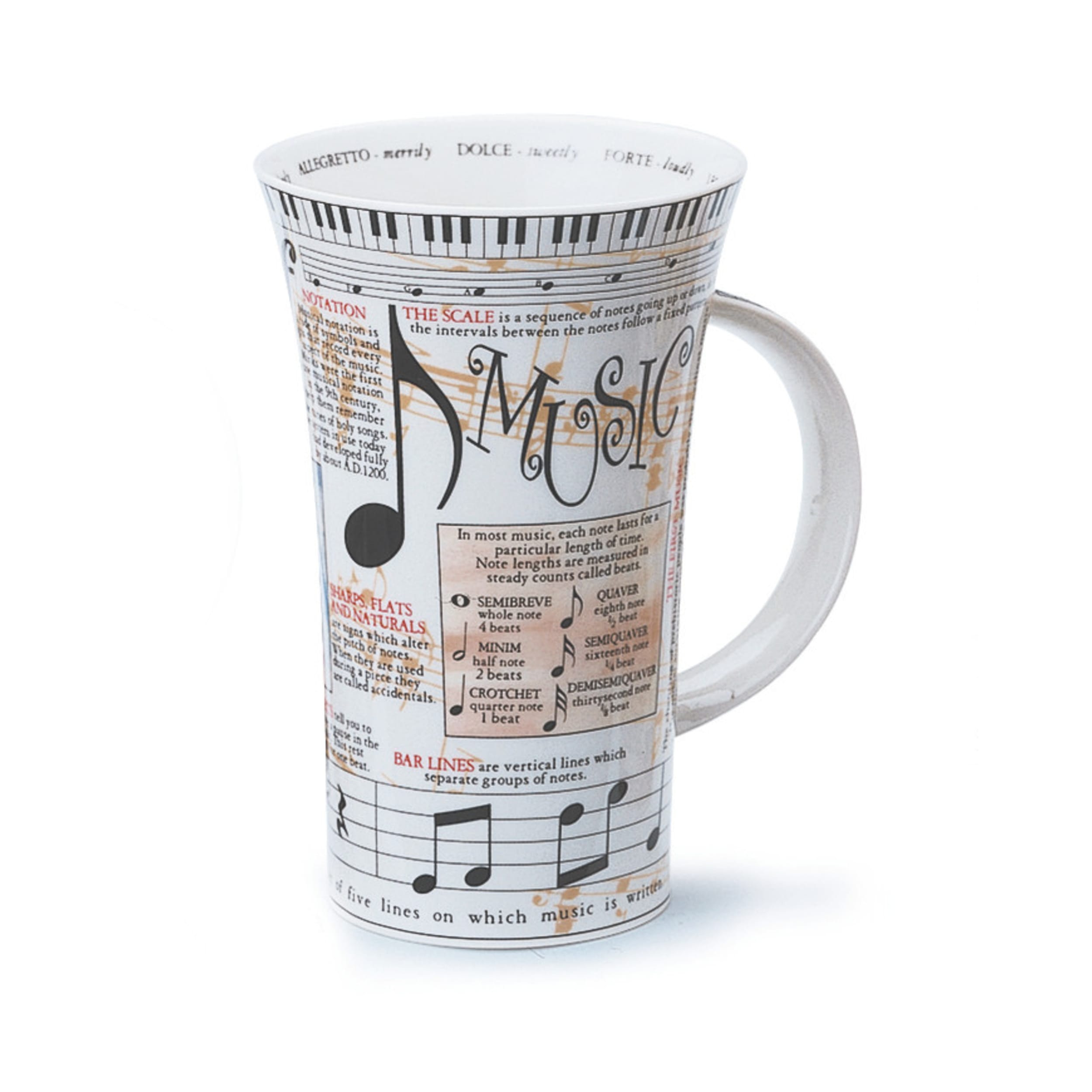 Dunoon Glencoe Music Mug 500ml