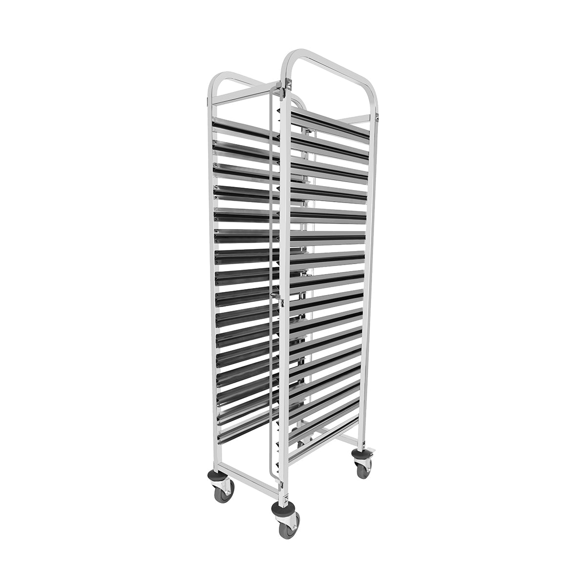 Chef Inox Gastronorm Trolley Stainless Steel Fits 16 x 1/1 GN Trays 550x350x1735mm