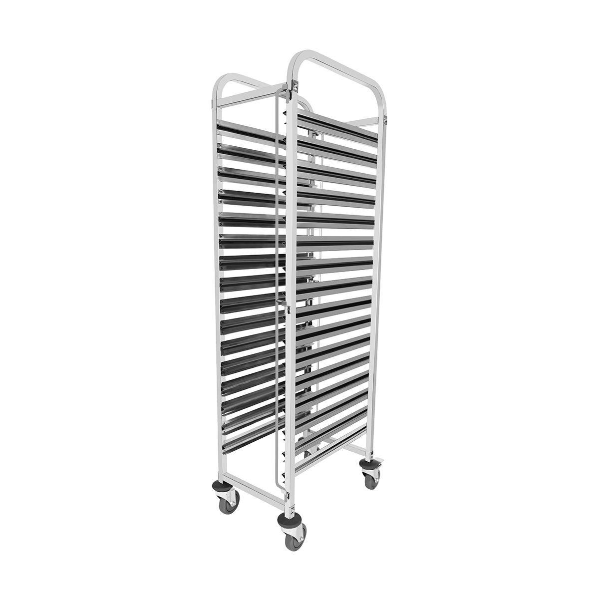 Chef Inox Gastronorm Trolley Stainless Steel Fits 16 x 1/1 GN Trays 550x350x1735mm