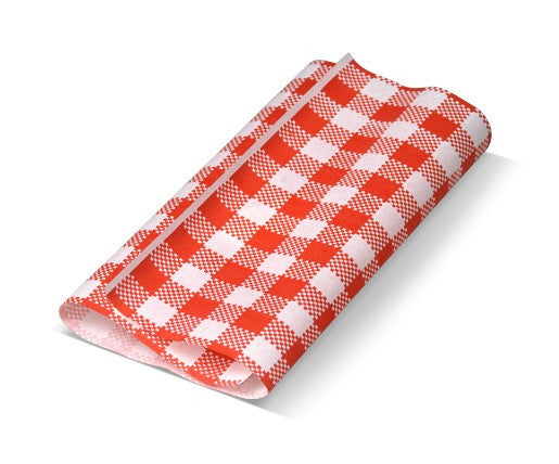 ecoware Gingham Printed Greaseproof Paper (Pack of 200)