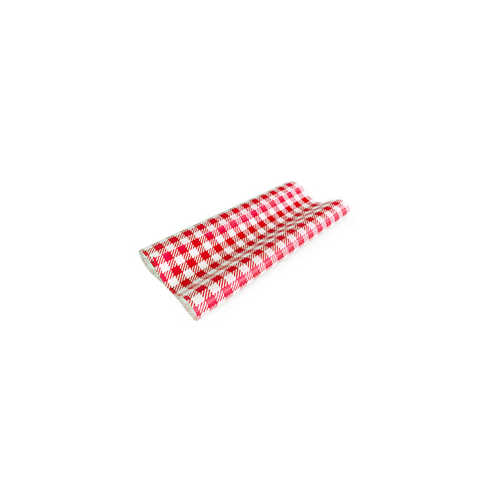 ecoware Greaseproof Paper Gingham Red Half (Pack of 400)