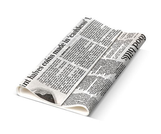 ecoware Greaseproof Paper Newsprint (Pack of 200)