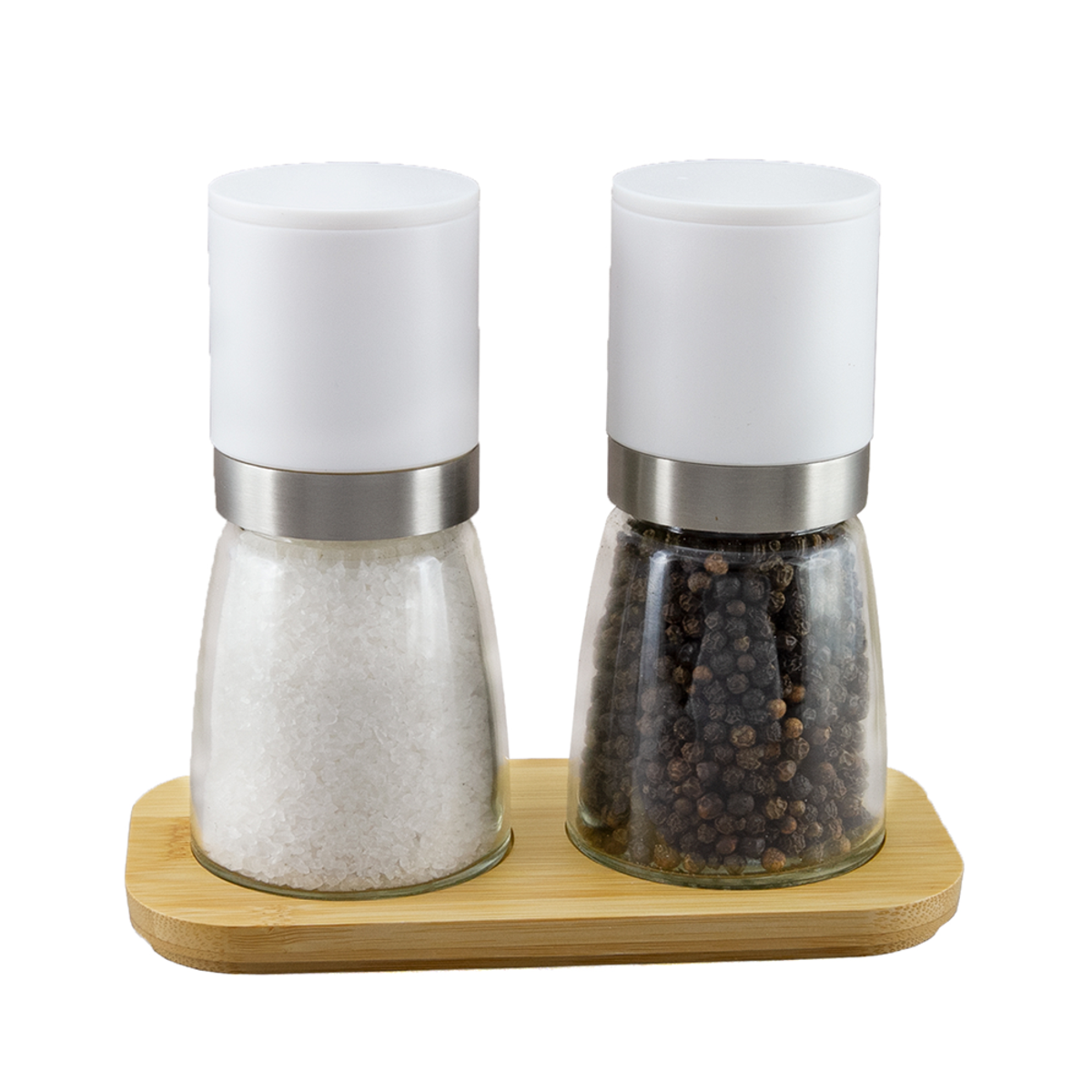 G&S Lotus 3 Piece Upside-Down Mill Set – Black Peppercorn & Australian Sea Salt