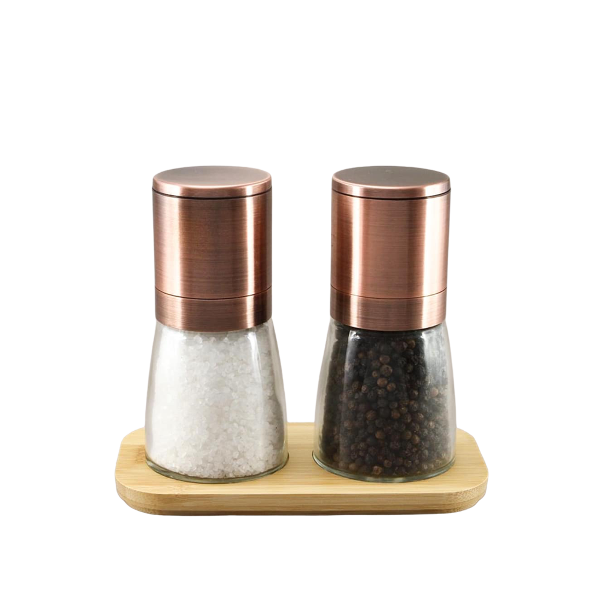 G&S Oasis 3 Piece Upside-Down Mill Set – Black Peppercorn & Australian Sea Salt