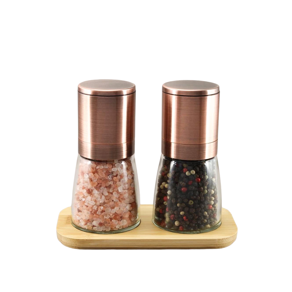 G&S Oasis 3 Piece Upside-Down Mill Set – Gourmet Peppercorn & Himalayan Mineral Salt
