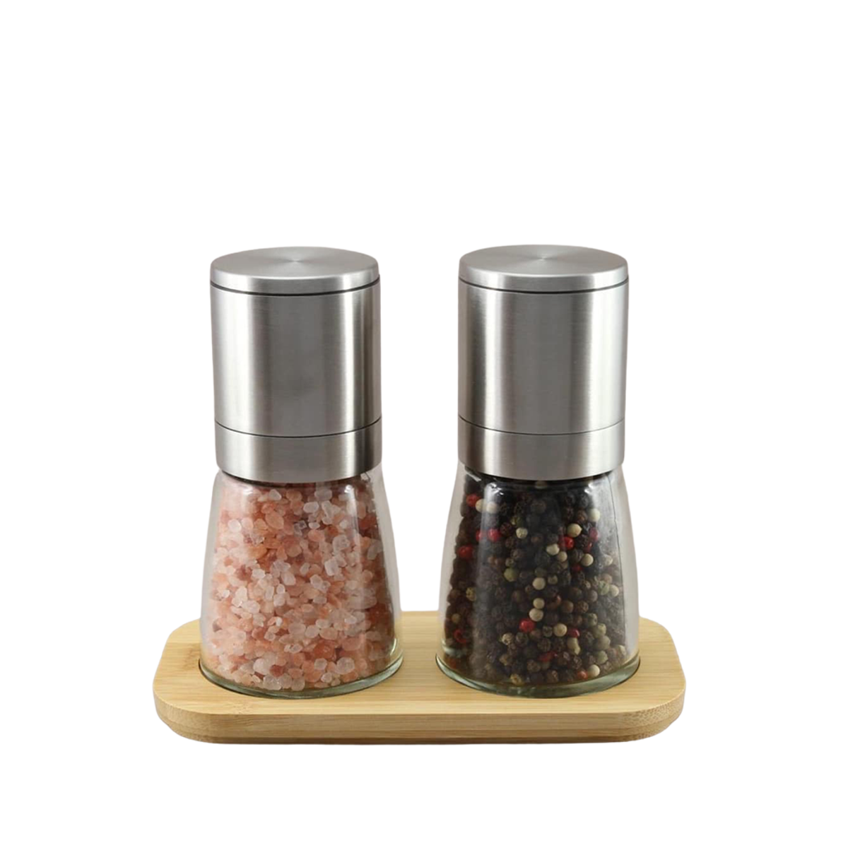 G&S Spirit 3 Piece Upside-Down Mill Set – Gourmet Peppercorn & Himalayan Mineral Salt