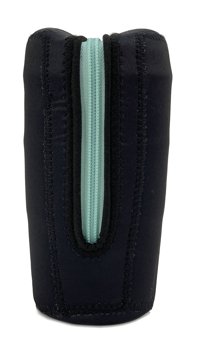 IOco 16oz Travel Cup Jacket - Black Ocean Blue Zipper