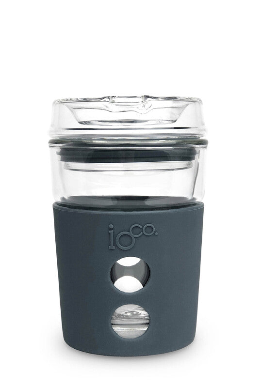 IOco 4oz Piccolo Reusable Glass Coffee Travel Cup - Denim