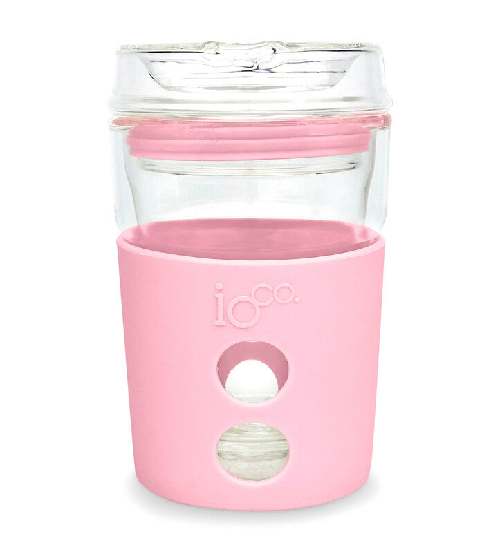 IOco 8oz Reusable Glass Coffee Travel Cup - Sweet Marshmallow