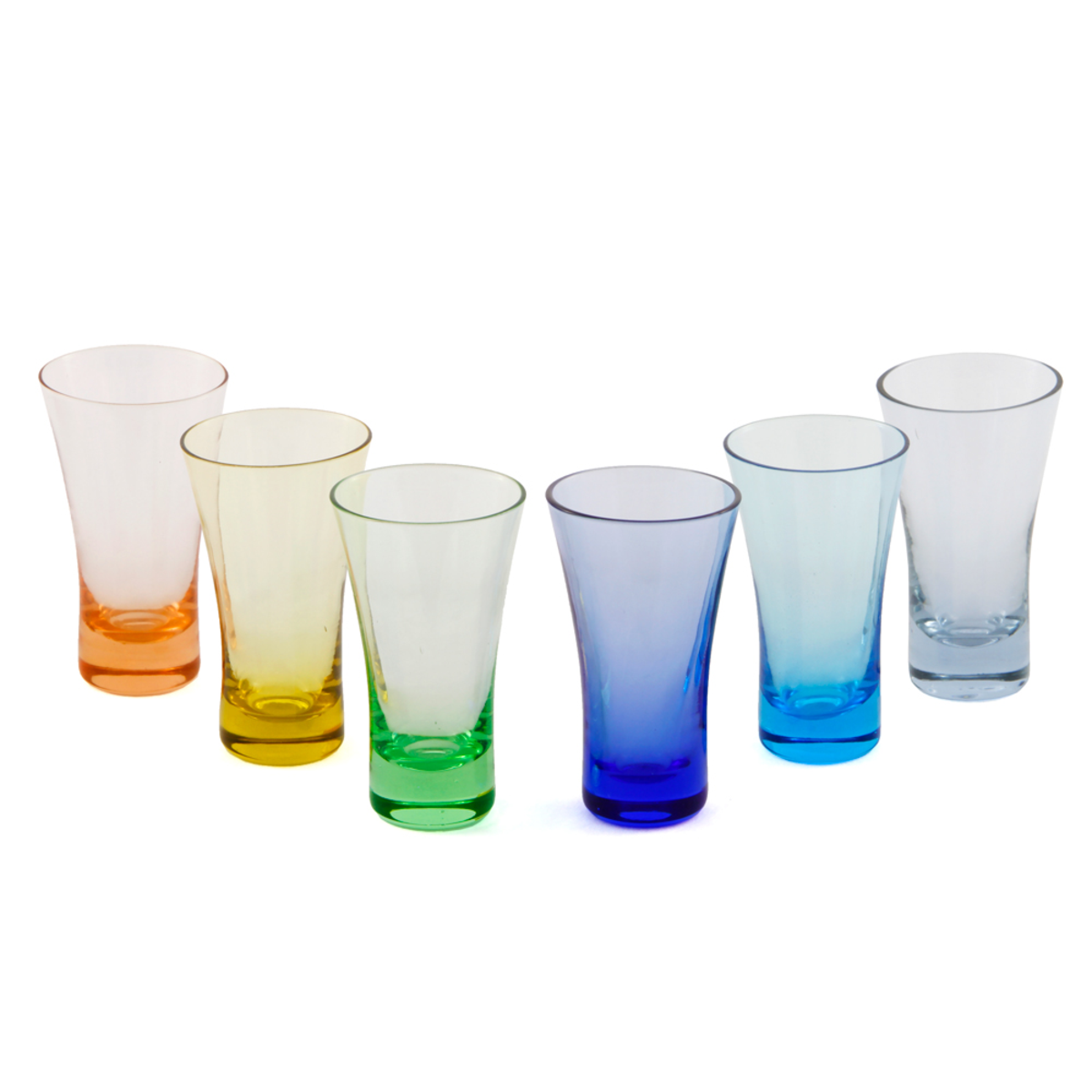 G&S Shot Glasses Set of 6 - Assorted Colours
