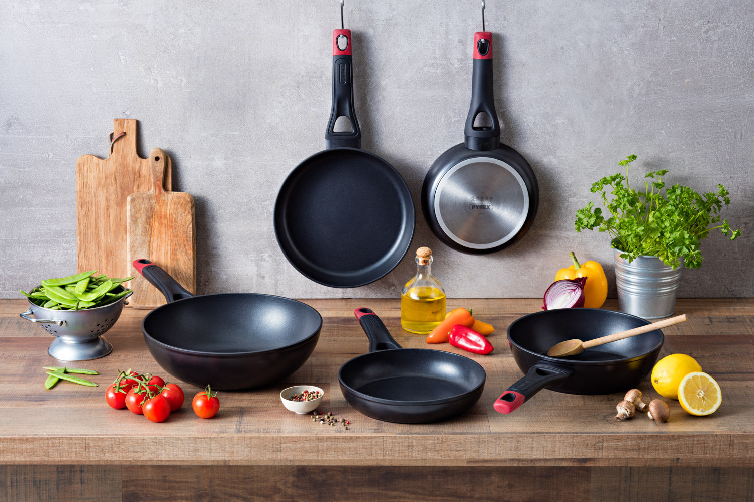 Pyrex Optima Cookware Wok 28cm