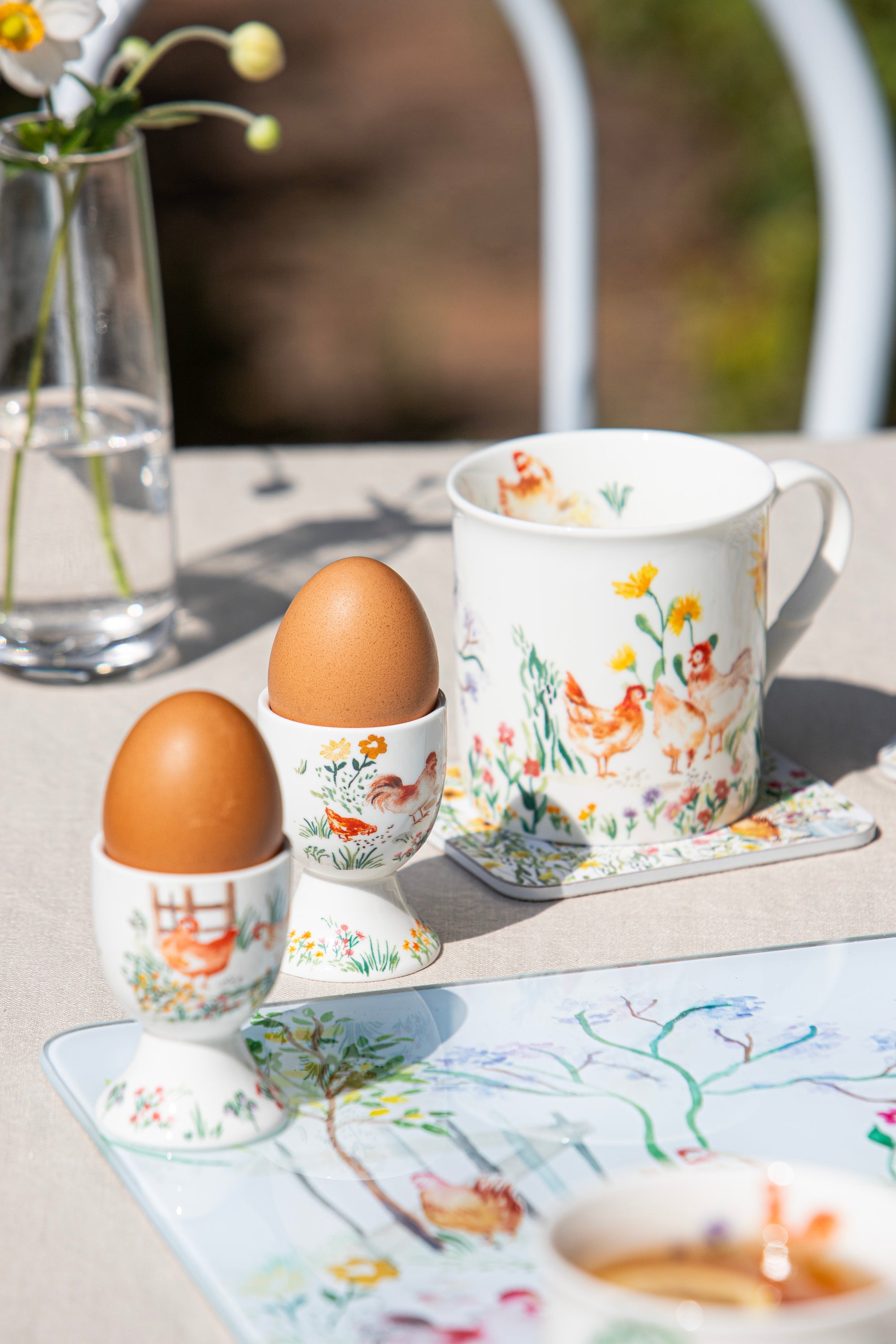 Ashdene Garden Hens 4pk Egg Cup