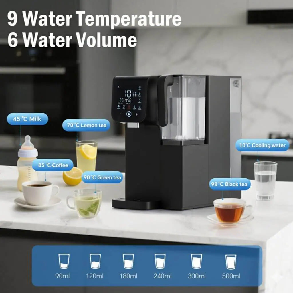 Cara CA3001 Reverse Osmosis Benchtop Water Filter - Removes PFAS Fluoride & Chlorine (Black)