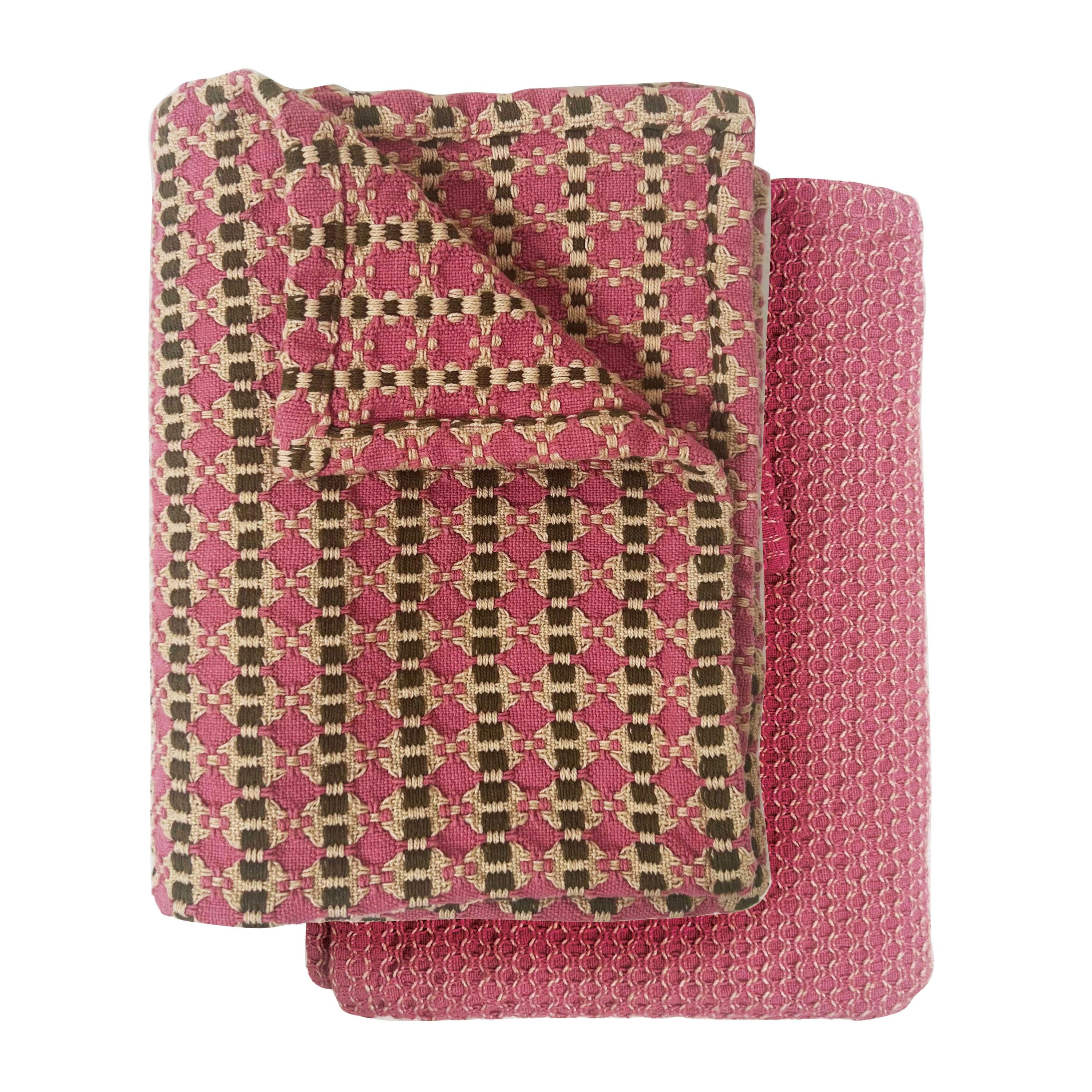Robert Gordon Linen Tea Towels 2 Pack - Raspberry Lume 55x75cm