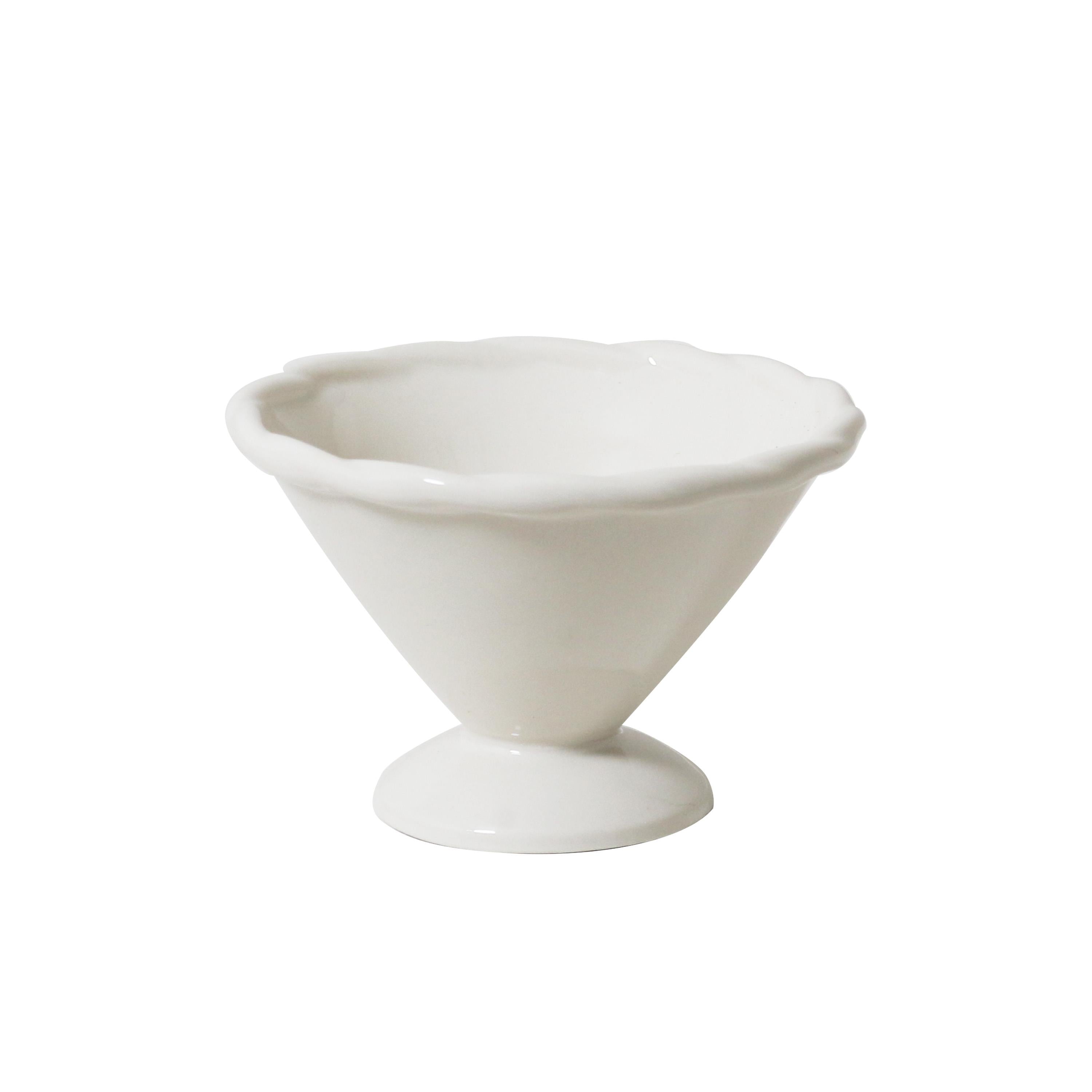 Robert Gordon Vintage Table Knot Elevated Condiment Bowl - Vanilla 3 Piece Set