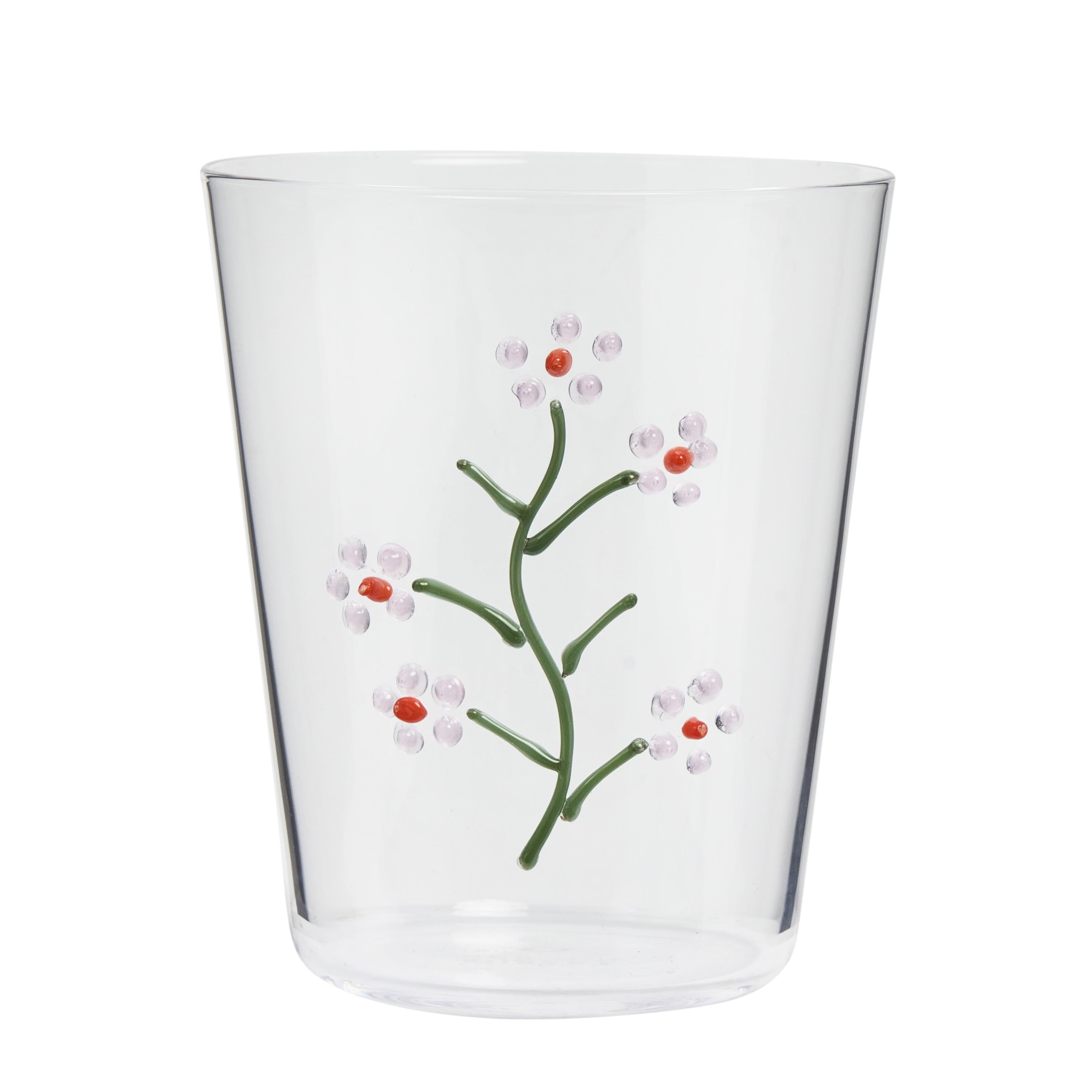 Robert Gordon Botanical Icons Glass Tumbler - Wax Flower