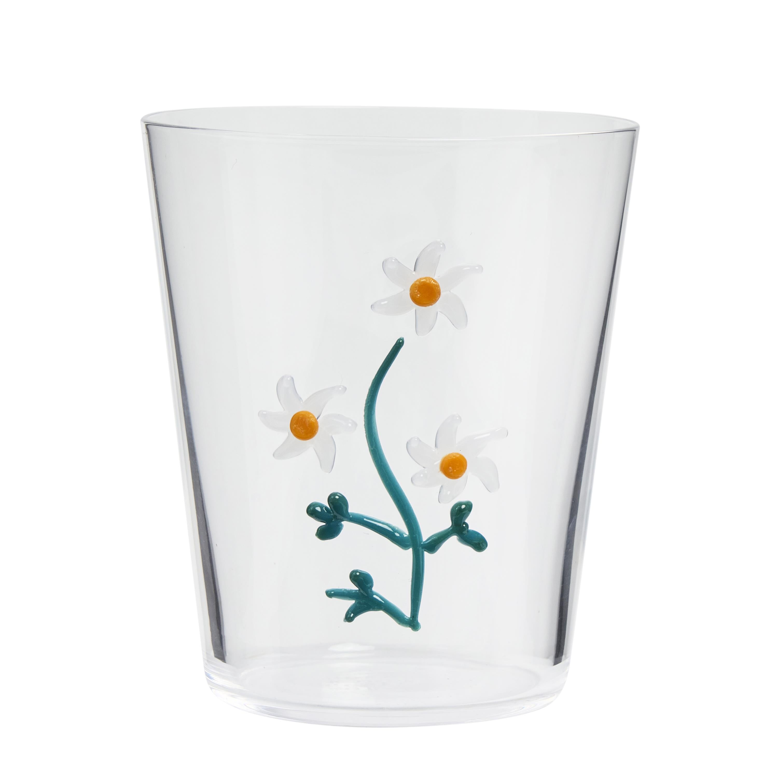 Robert Gordon Botanical Icons Glass Tumbler - Flannel Flower