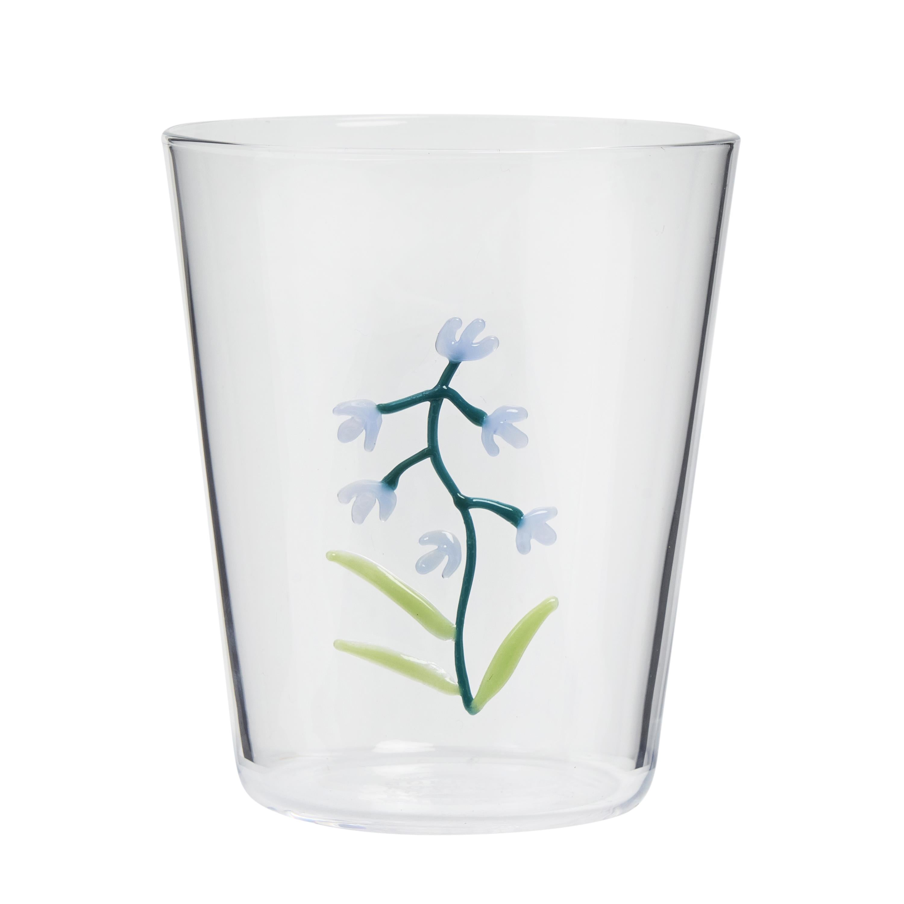 Robert Gordon Botanical Icons Glass Tumbler - Blue Bell