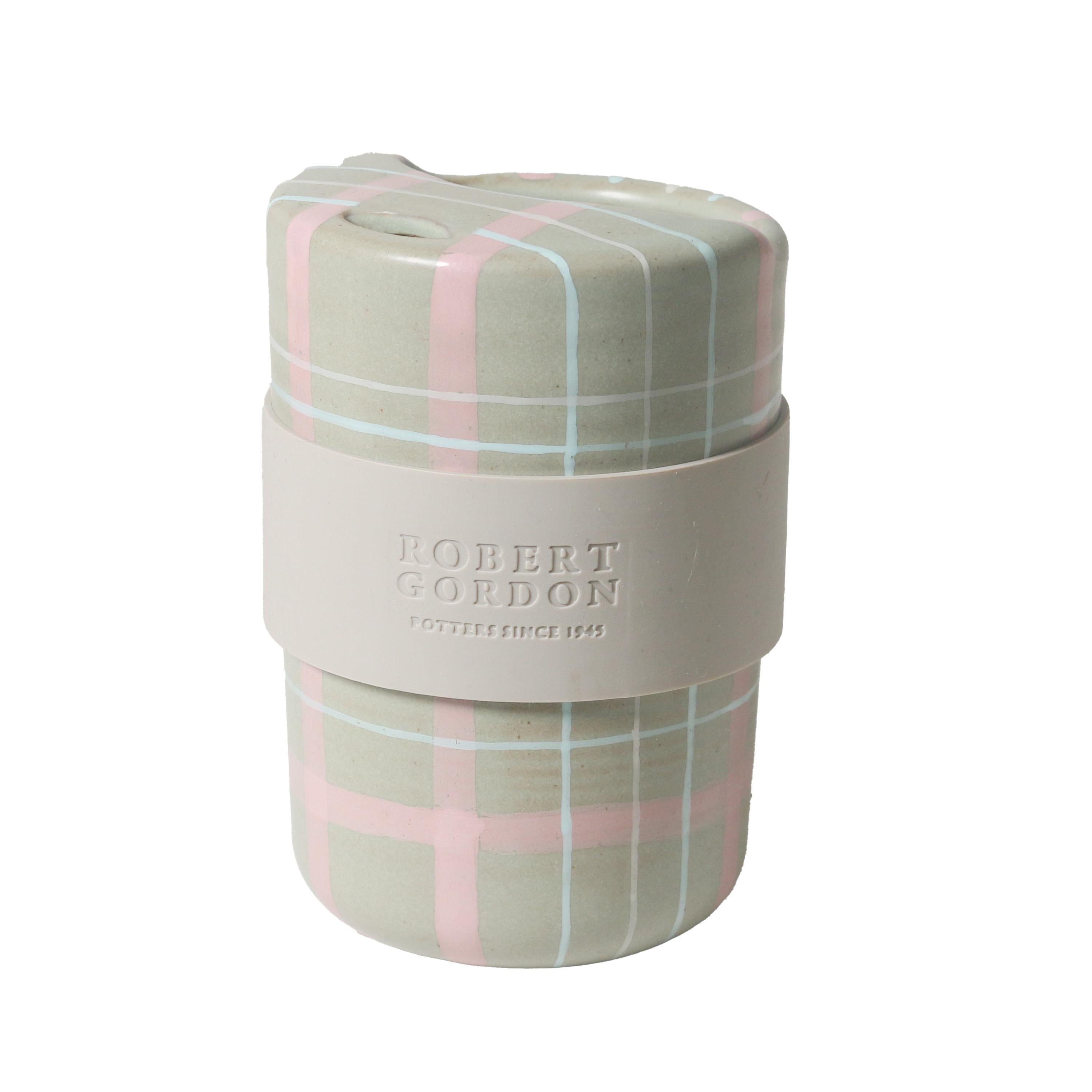 Robert Gordon Travel Cup - Sage & Blush with Silicone Band