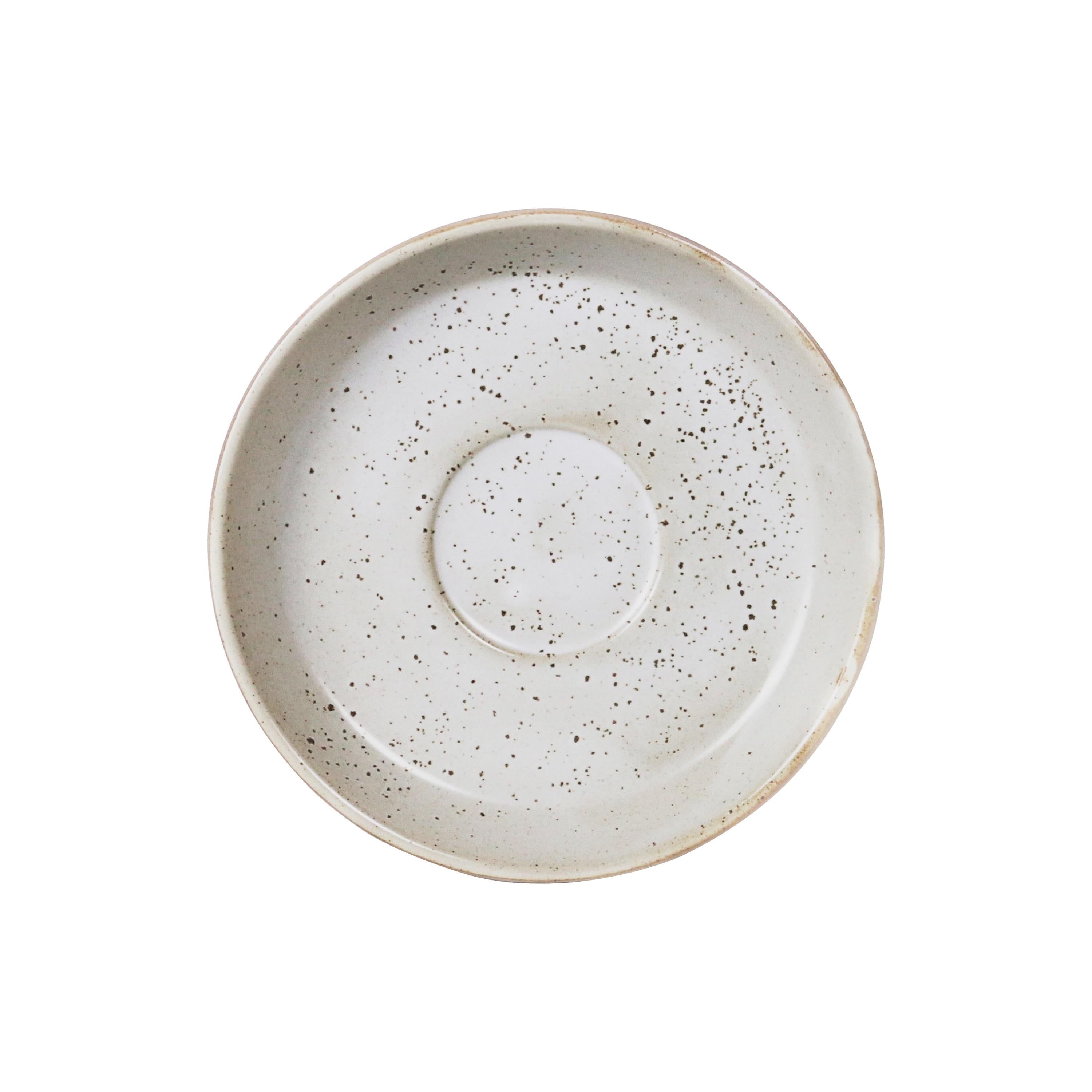 Robert Gordon Ritual Espresso Saucer - Speckled White