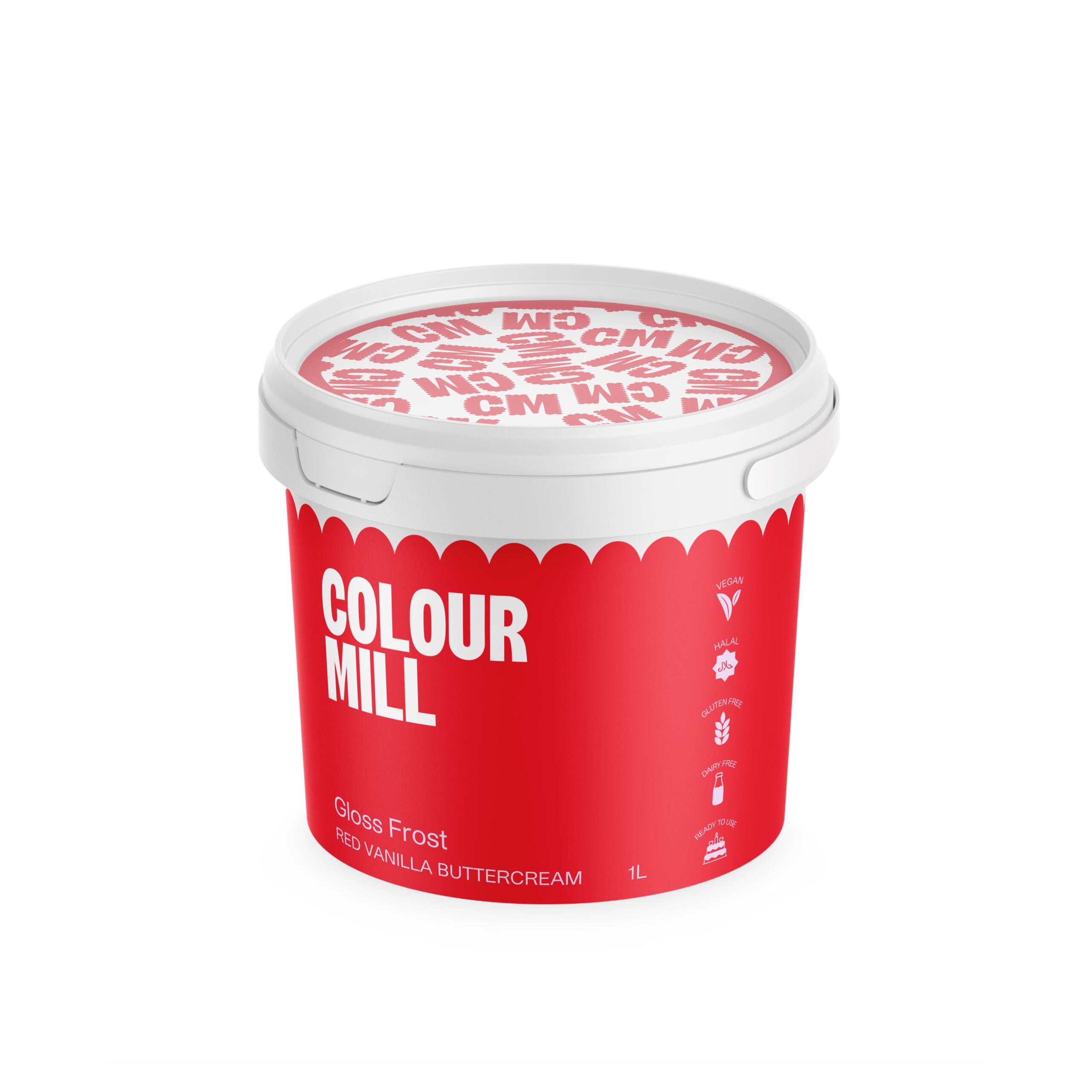 Colour Mill 'Gloss Frost' Buttercream Red 1 Litre