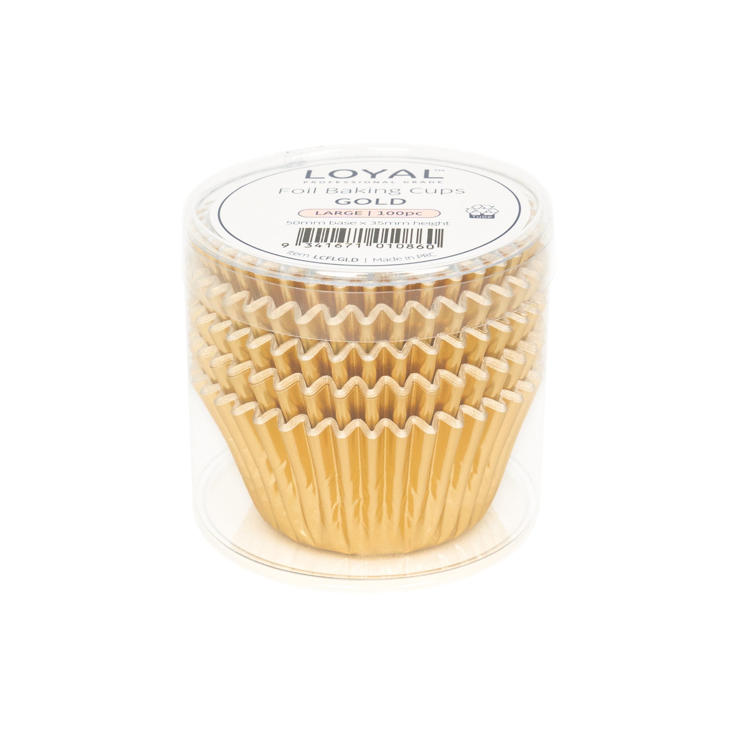 LOYAL Foil Baking Cups Gold (100pc) - Large