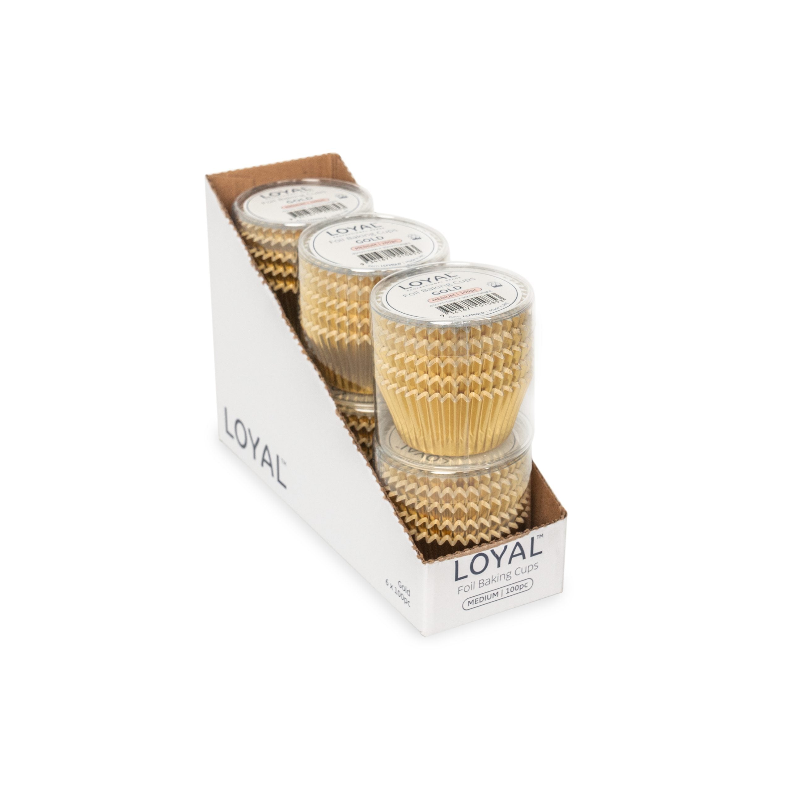 LOYAL Foil Baking Cups Gold (100pc) - Large