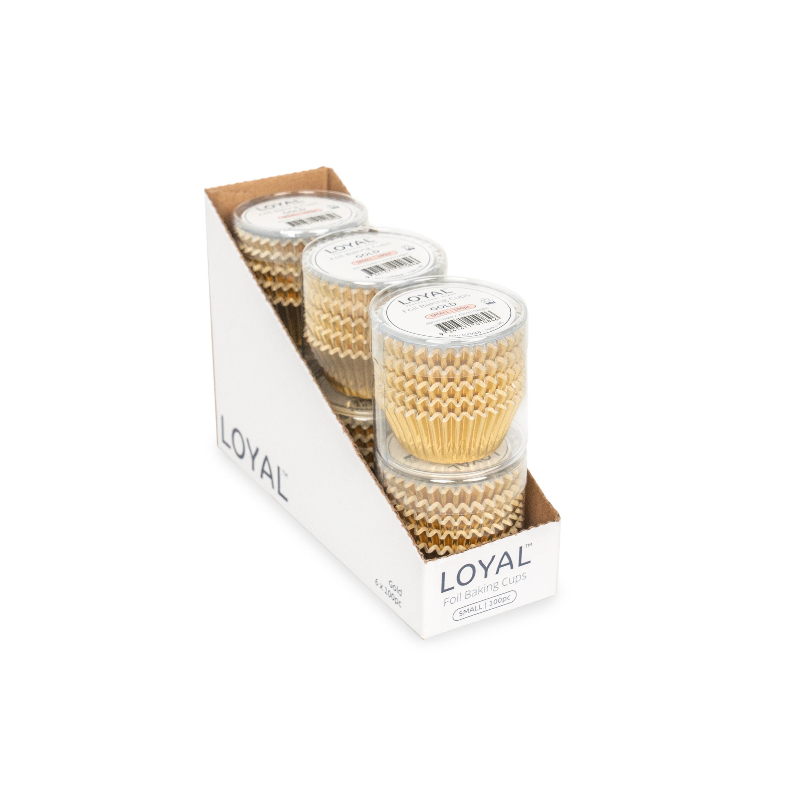 LOYAL Foil Baking Cups Gold (100pc) - Small