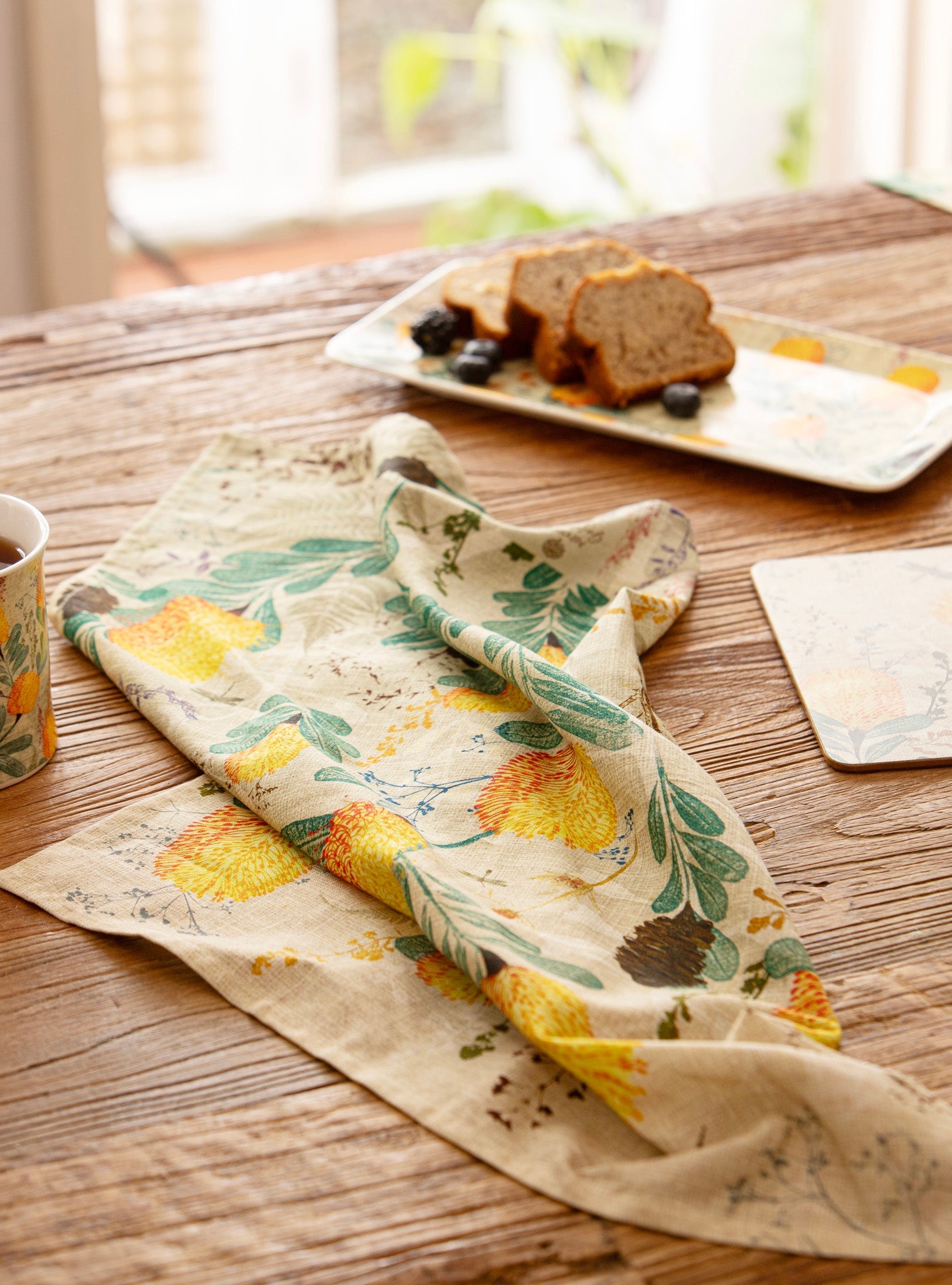 Ashdene Golden Banksia 2pk Kitchen Towel